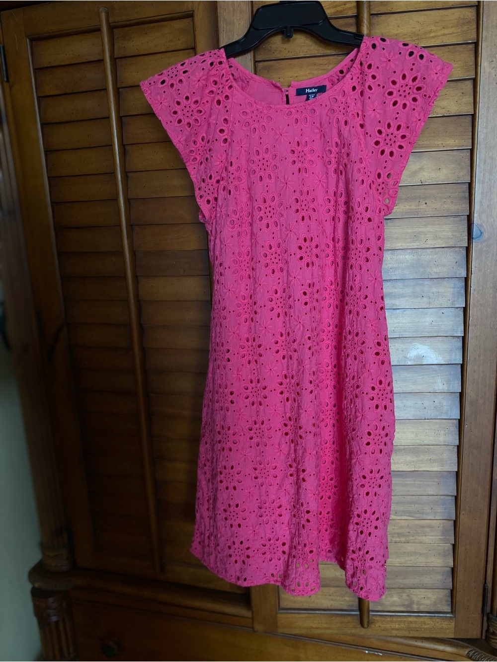 Hatley Hot Pink Eyelet Midi Dress